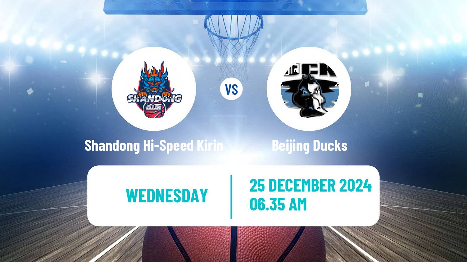 Basketball CBA Shandong Hi-Speed Kirin - Beijing Ducks