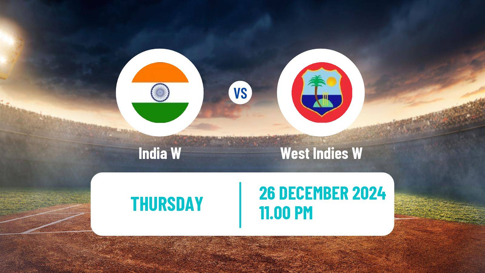 Cricket One Day International Women India W - West Indies W