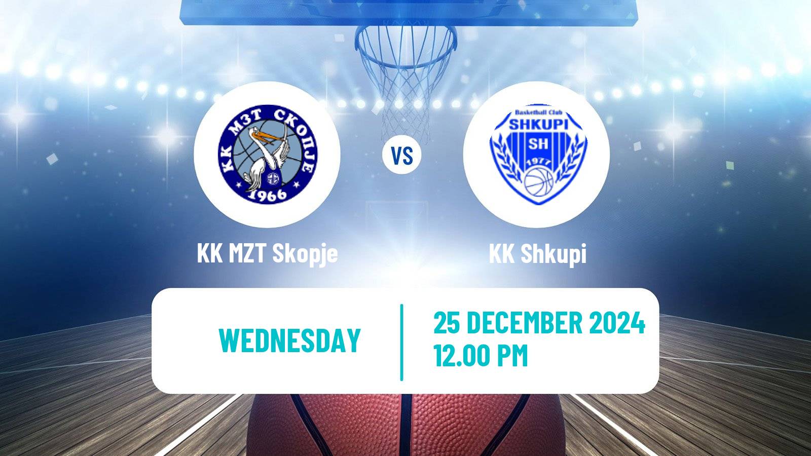 Basketball North Macedonian Prva Liga Basketball KK MZT Skopje - Shkupi