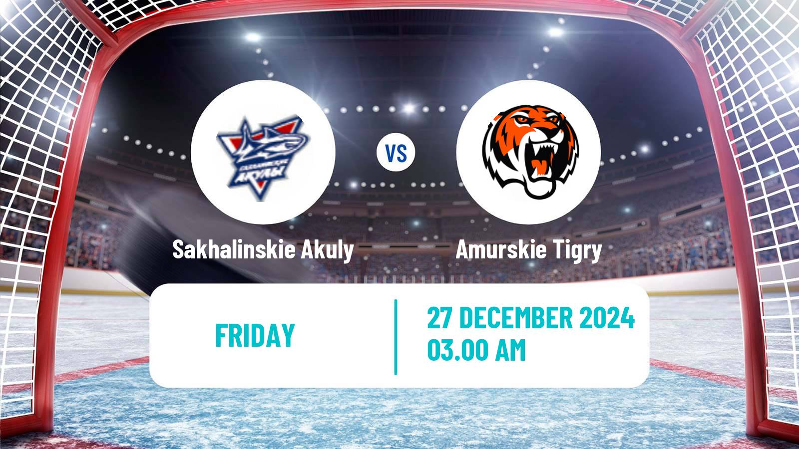 Hockey MHL Sakhalinskie Akuly - Amurskie Tigry