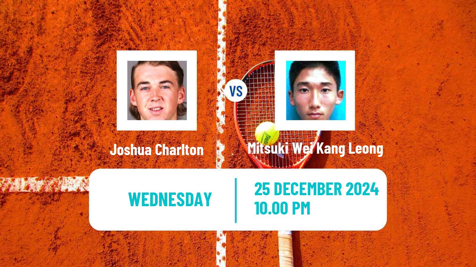 Tennis ITF M15 Bali 4 Men Joshua Charlton - Mitsuki Wei Kang Leong