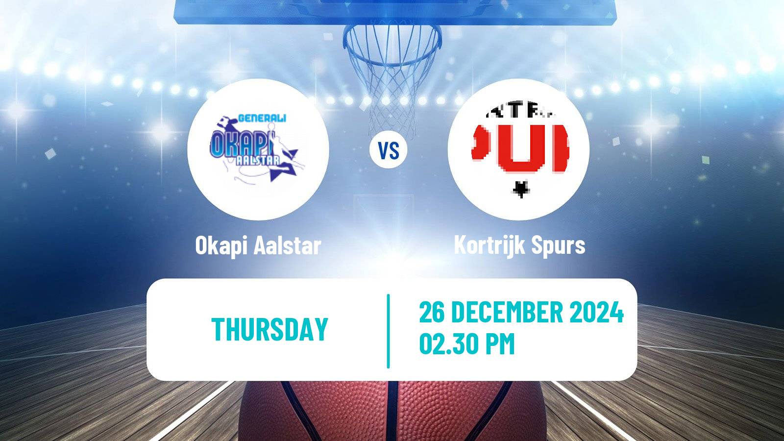 Basketball BNXT League Okapi Aalstar - Kortrijk Spurs