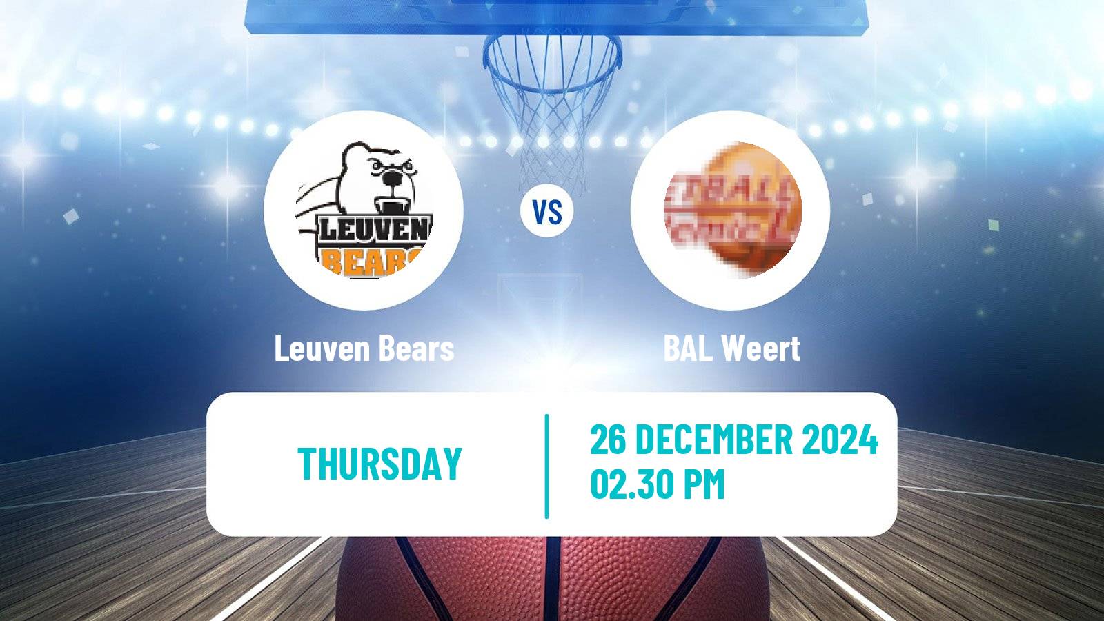 Basketball BNXT League Leuven Bears - BAL Weert