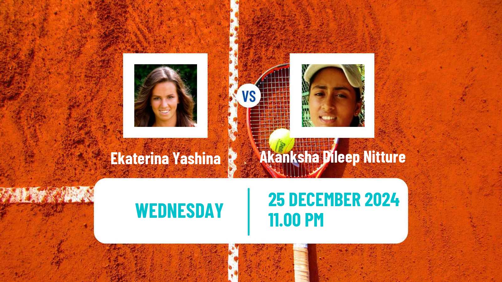 Tennis ITF W15 Ahmedabad Women Ekaterina Yashina - Akanksha Dileep Nitture