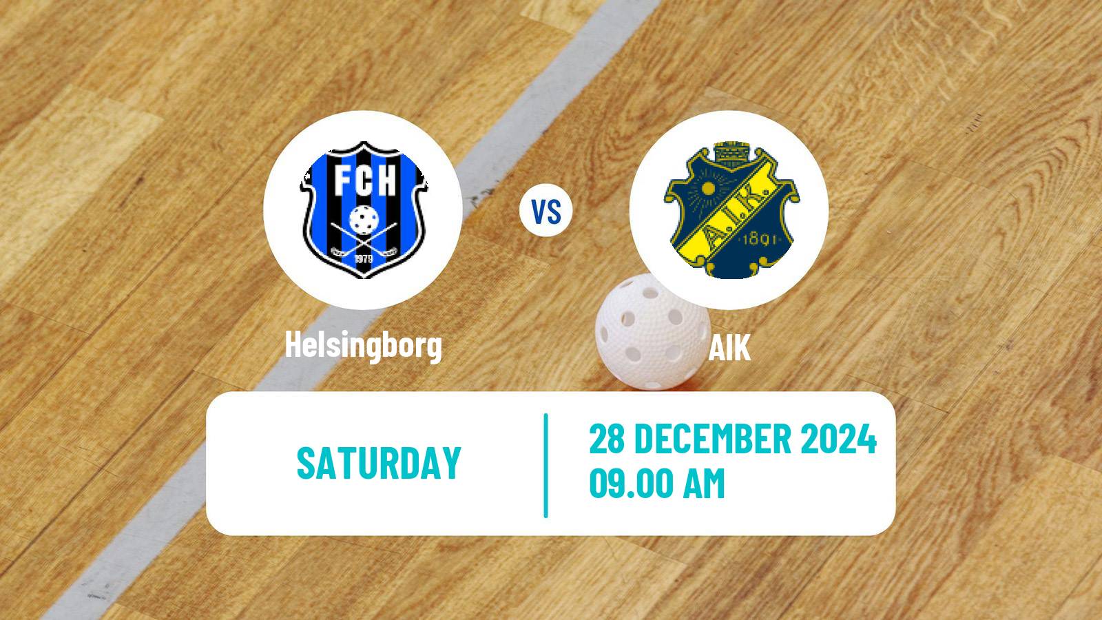 Floorball Swedish Superligan Floorball Helsingborg - AIK