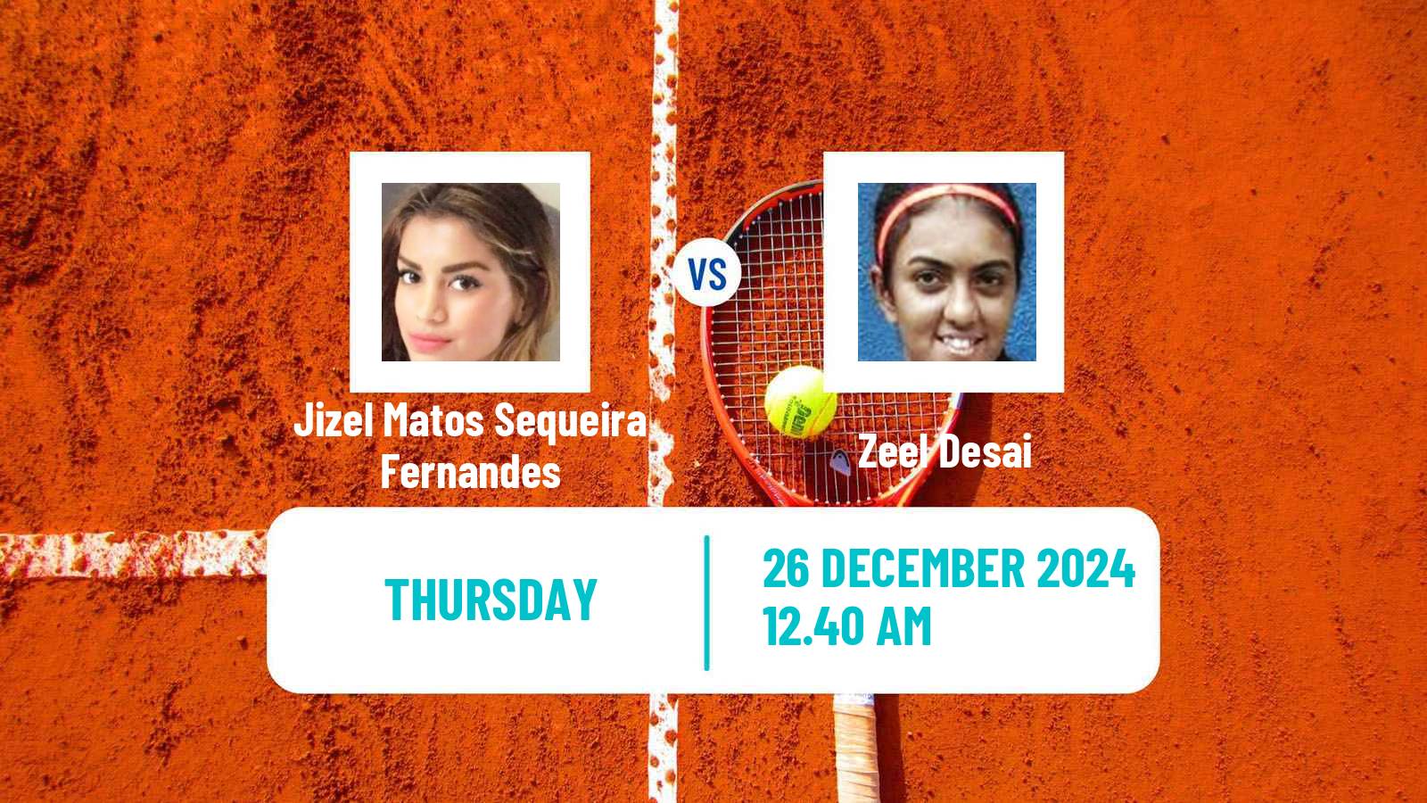 Tennis ITF W15 Ahmedabad Women Jizel Matos Sequeira Fernandes - Zeel Desai