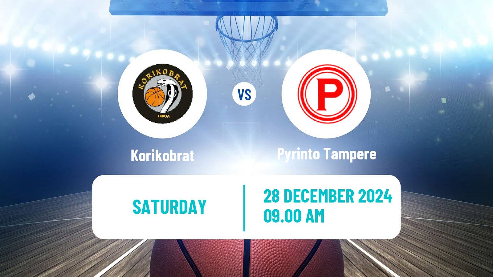 Basketball Finnish Korisliiga Korikobrat - Pyrinto Tampere