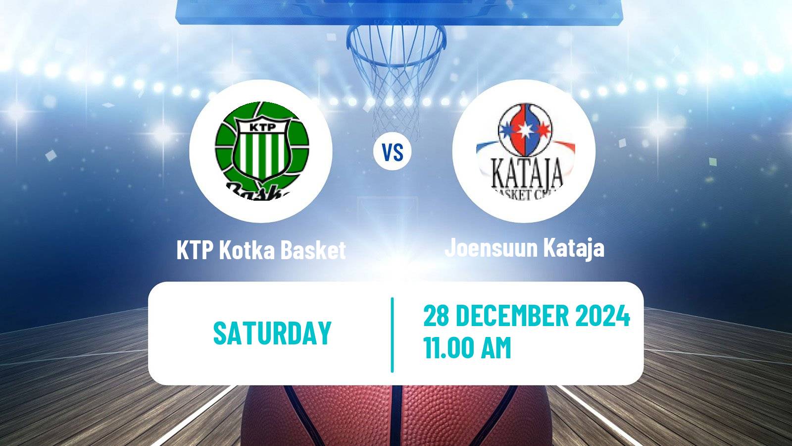 Basketball Finnish Korisliiga KTP Kotka Basket - Joensuun Kataja