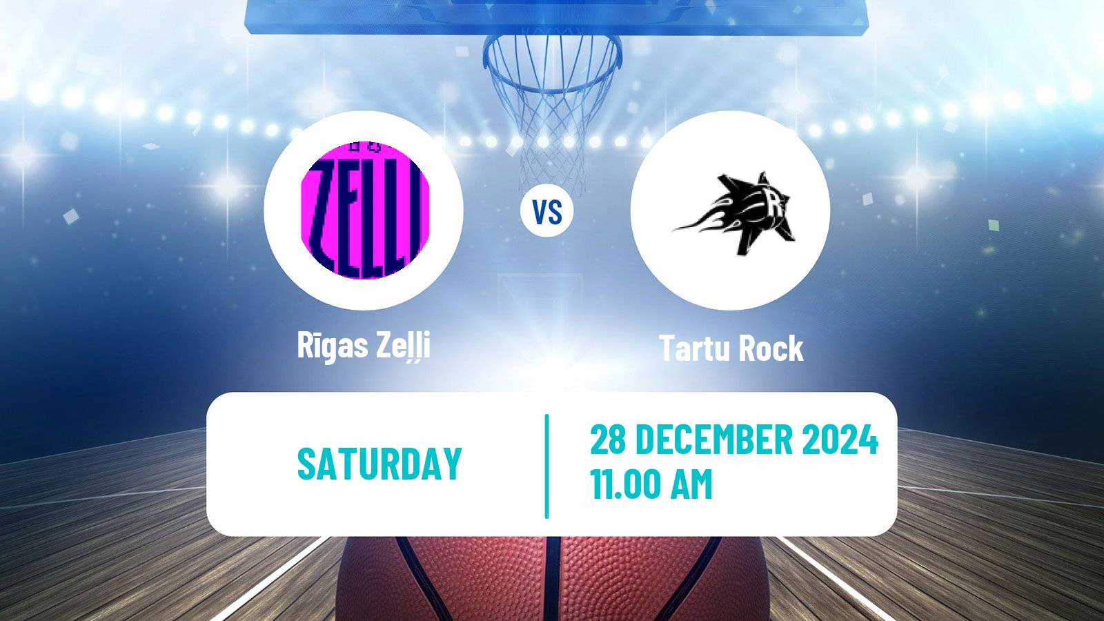 Basketball Estonian–Latvian Basketball League Rīgas Zeļļi - Tartu Rock