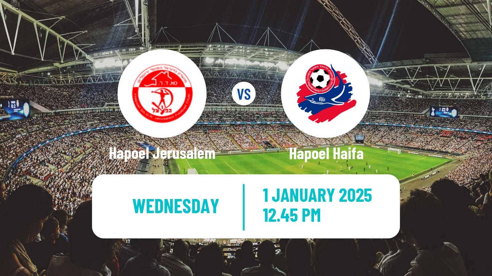 Soccer Israeli Ligat haAl Hapoel Jerusalem - Hapoel Haifa