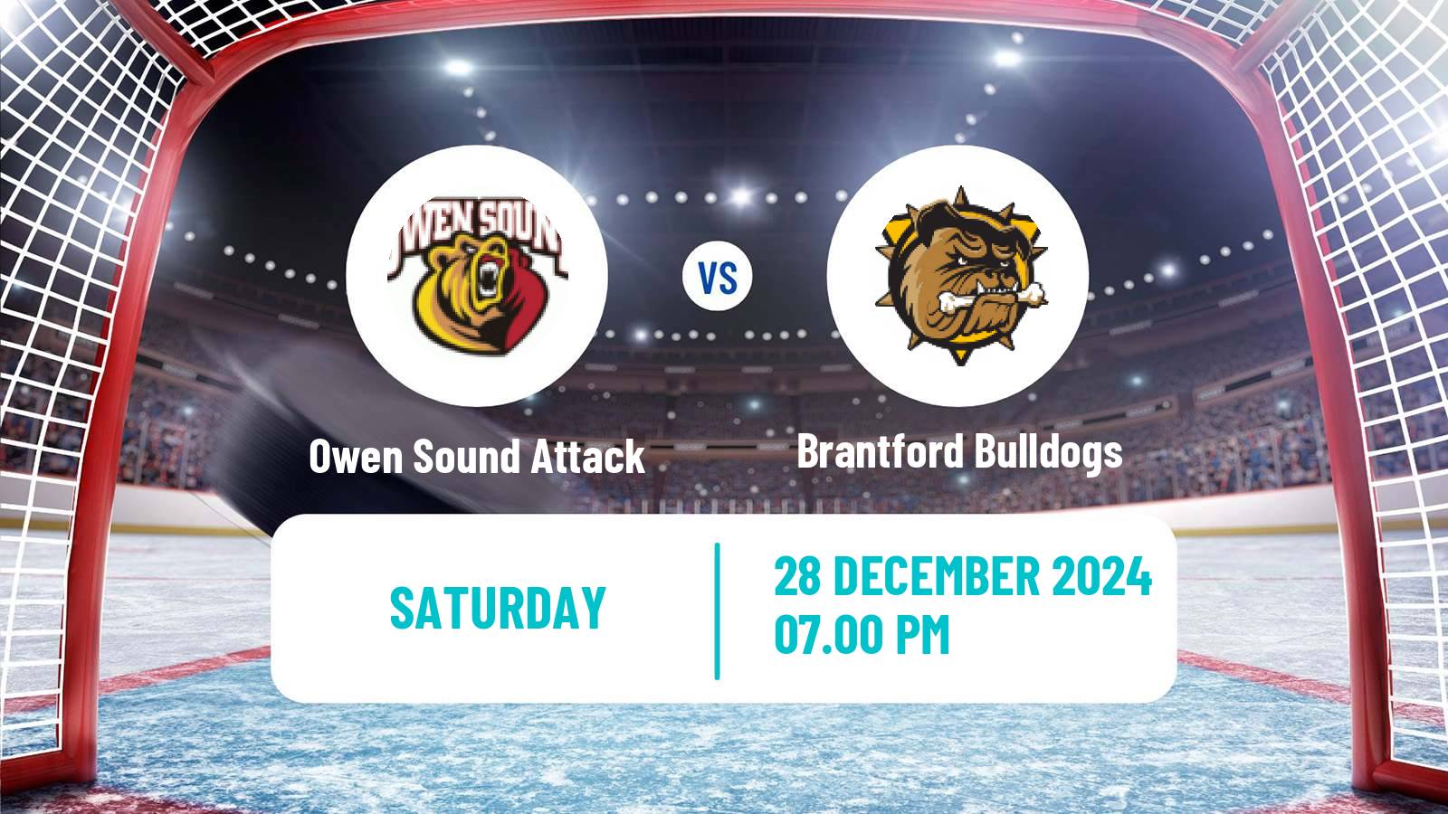 Hockey OHL Owen Sound Attack - Brantford Bulldogs