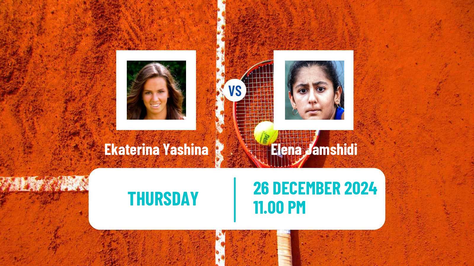 Tennis ITF W15 Ahmedabad Women Ekaterina Yashina - Elena Jamshidi