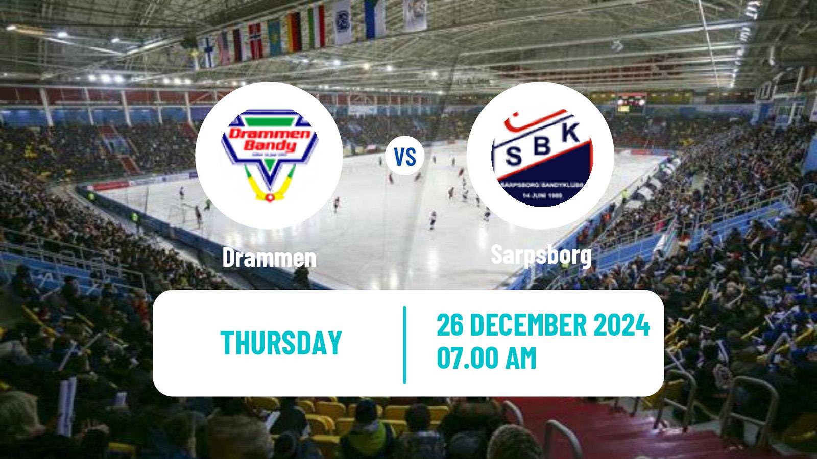 Bandy Norwegian Eliteserien Bandy Drammen - Sarpsborg