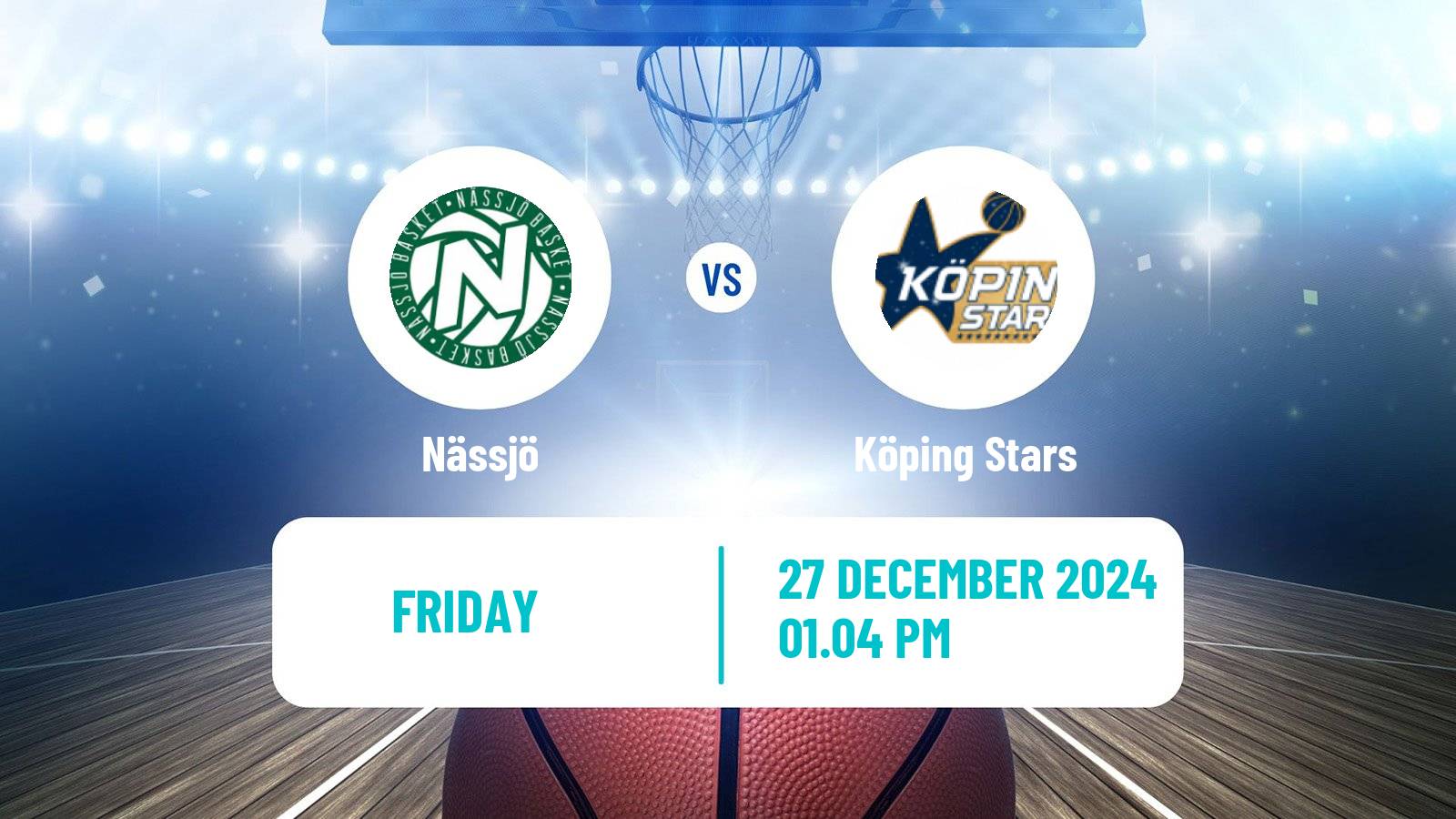 Basketball Swedish Basketligan Nässjö - Köping Stars