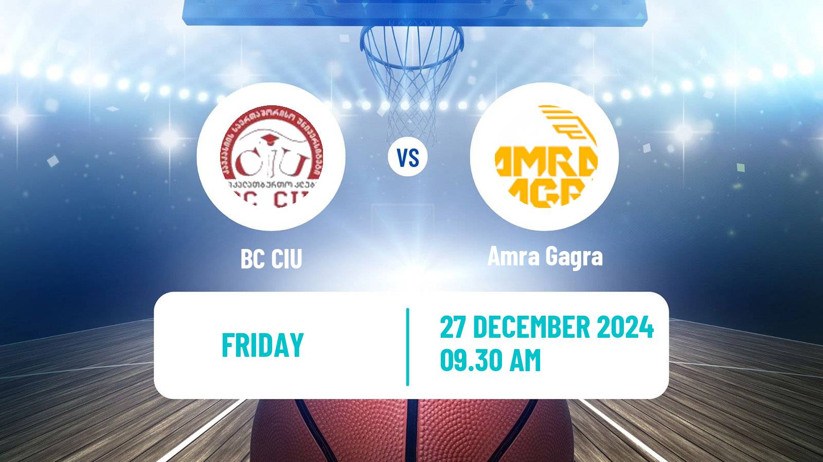 Basketball Georgian Superleague Basketball CIU - Amra Gagra