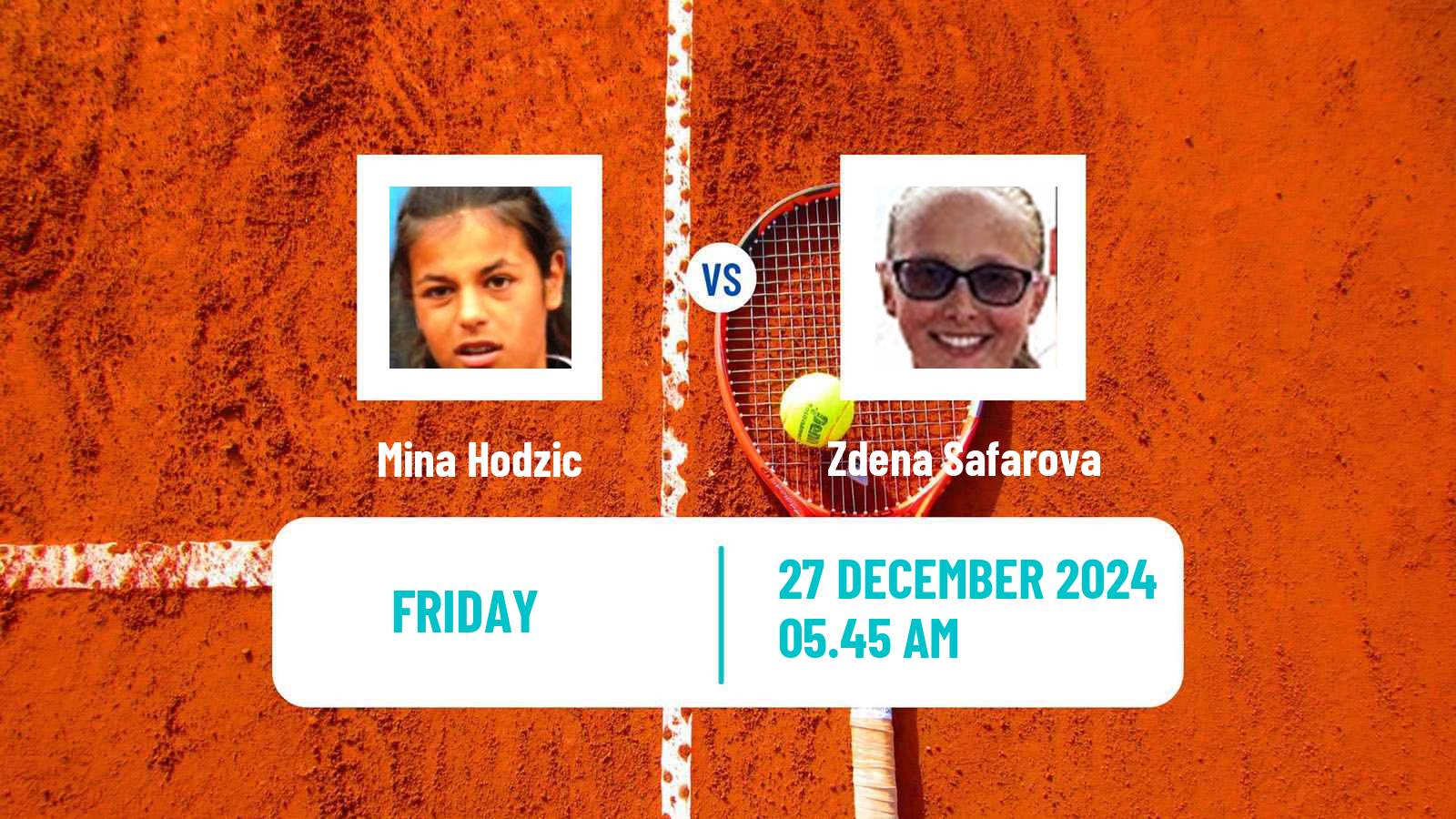 Tennis ITF W15 Antalya 22 Women Mina Hodzic - Zdena Safarova