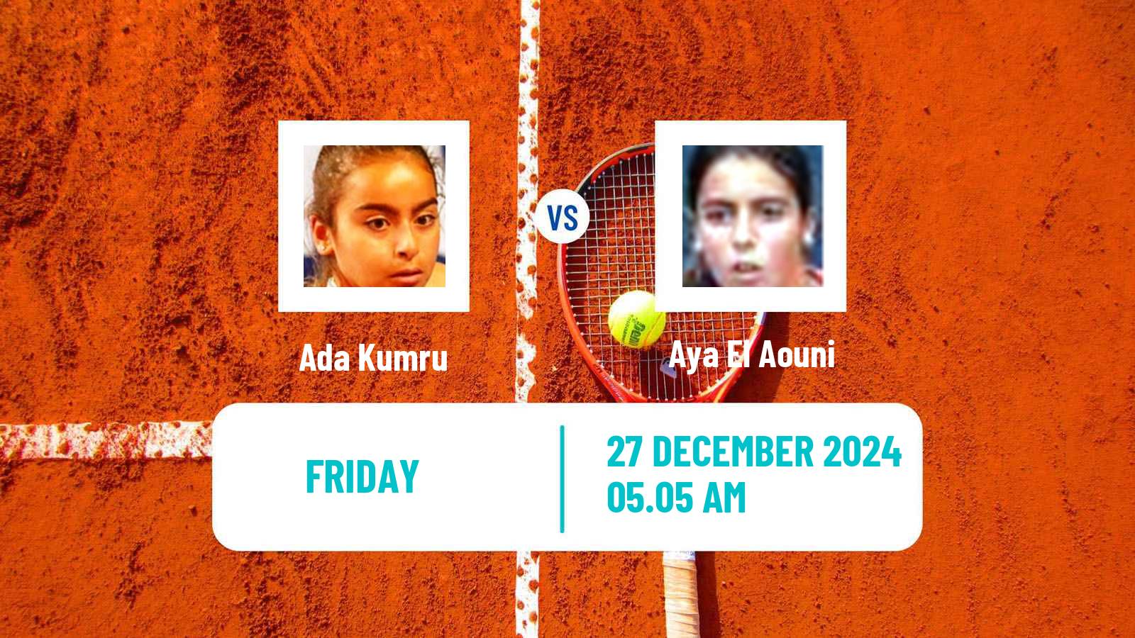 Tennis ITF W15 Antalya 22 Women Ada Kumru - Aya El Aouni