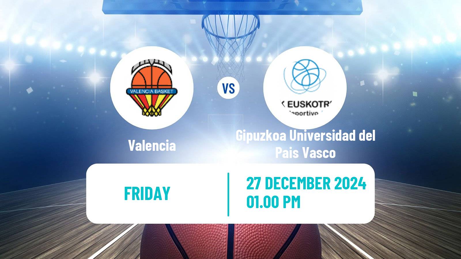 Basketball Spanish Liga Femenina Basketball Valencia - Gipuzkoa Universidad del Pais Vasco