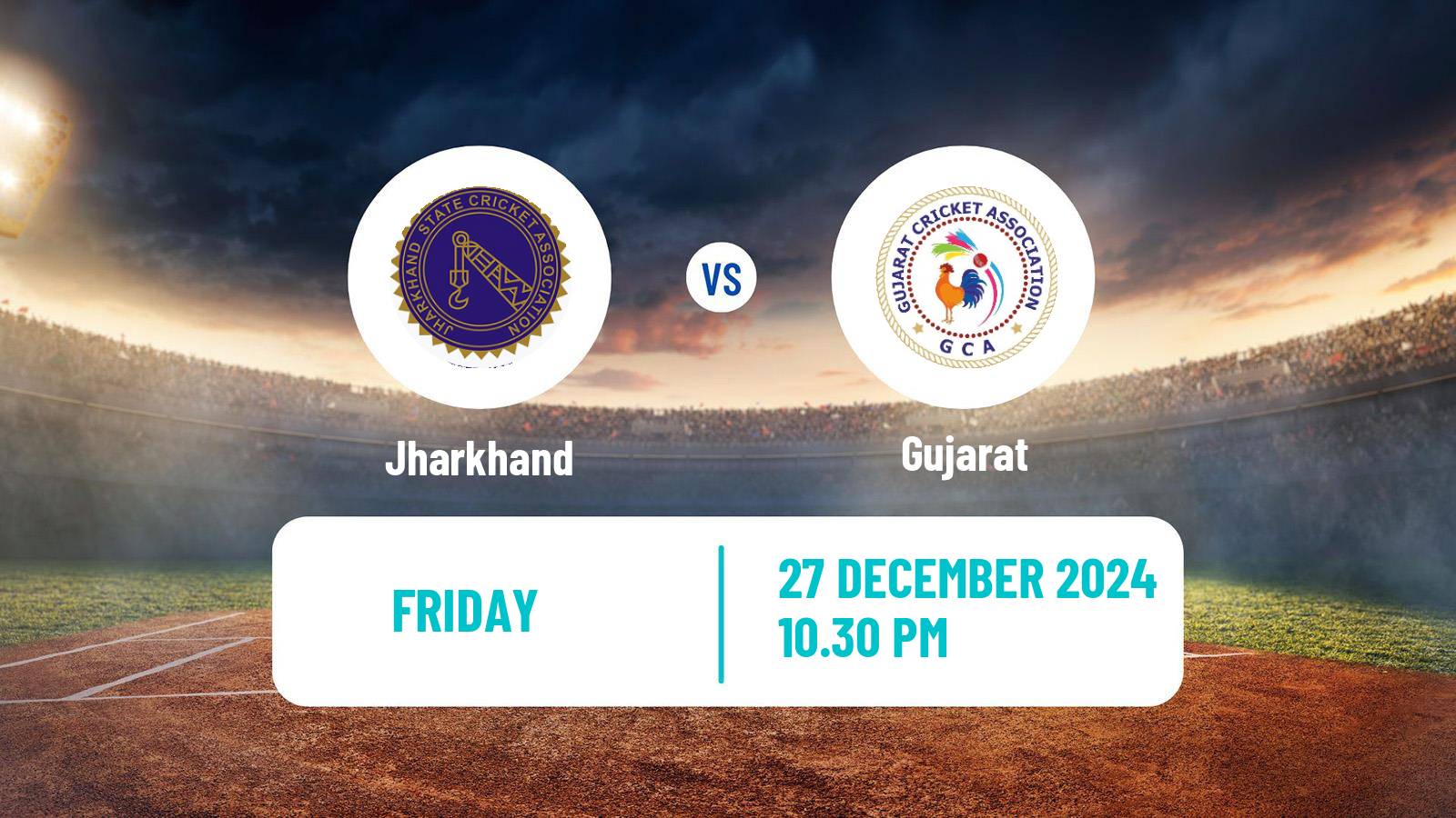 Cricket Vijay Hazare Trophy Jharkhand - Gujarat