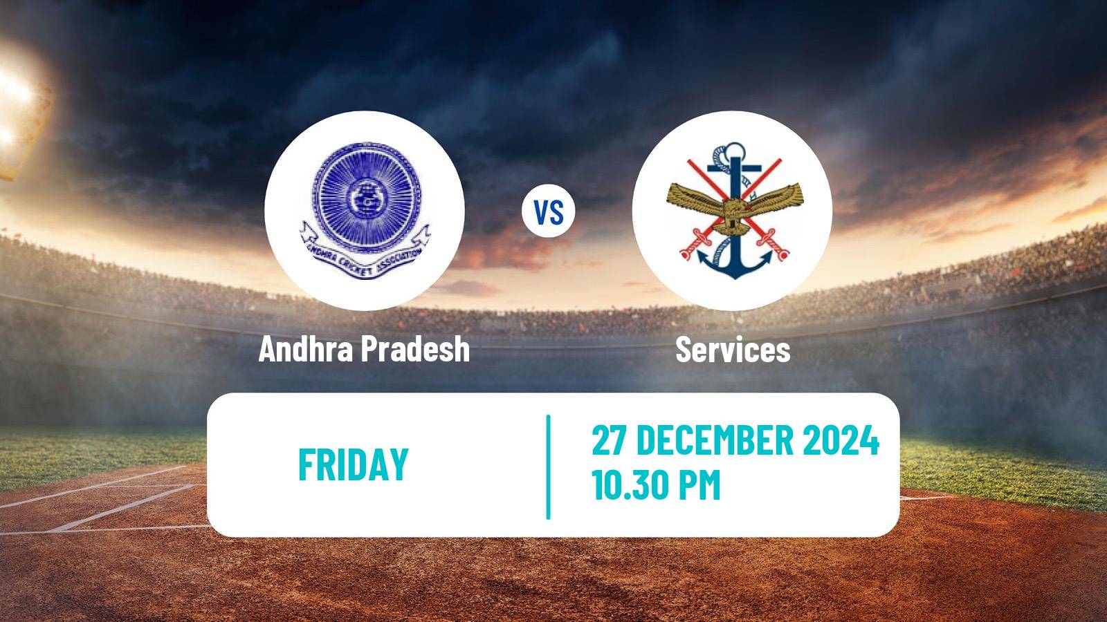 Cricket Vijay Hazare Trophy Andhra Pradesh - Services