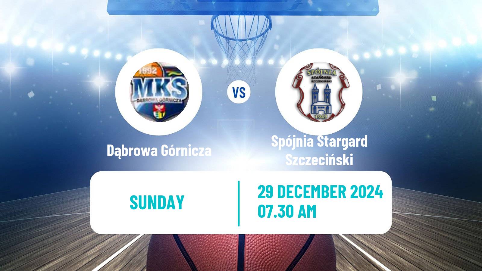 Basketball Polish Basket Liga Dąbrowa Górnicza - Spójnia Stargard Szczeciński