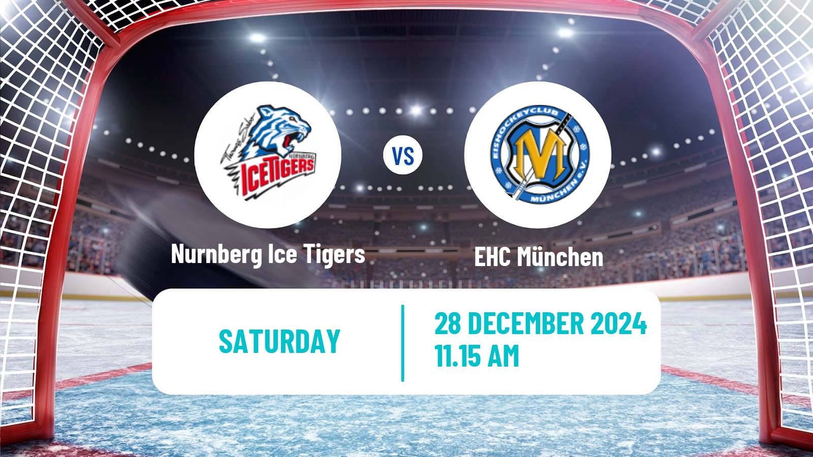 Hockey German Ice Hockey League Nurnberg Ice Tigers - EHC München