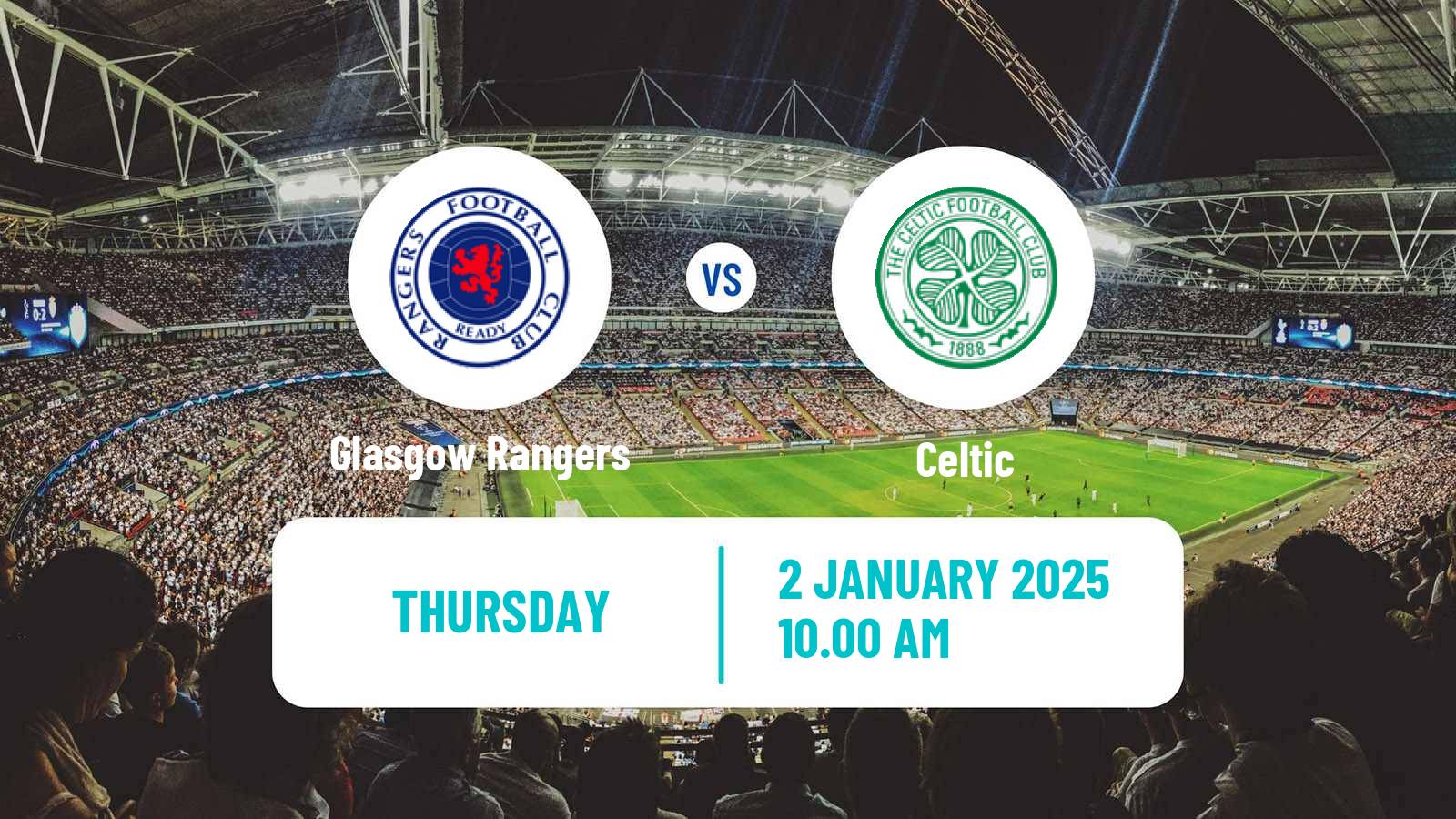 Soccer Scottish Premier League Glasgow Rangers - Celtic