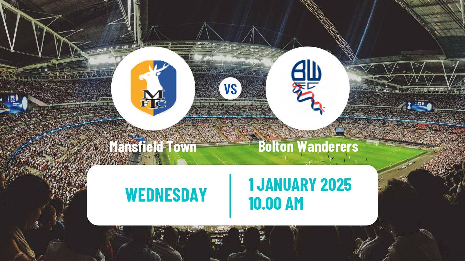 Soccer English League One Mansfield Town - Bolton Wanderers