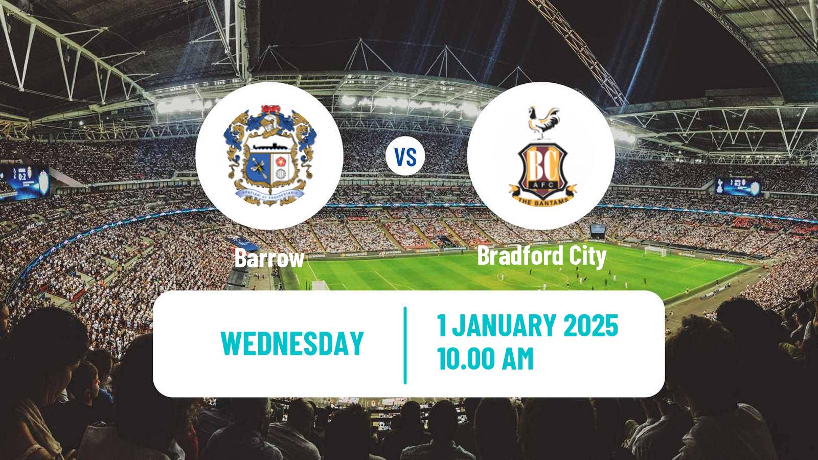 Soccer English League Two Barrow - Bradford City