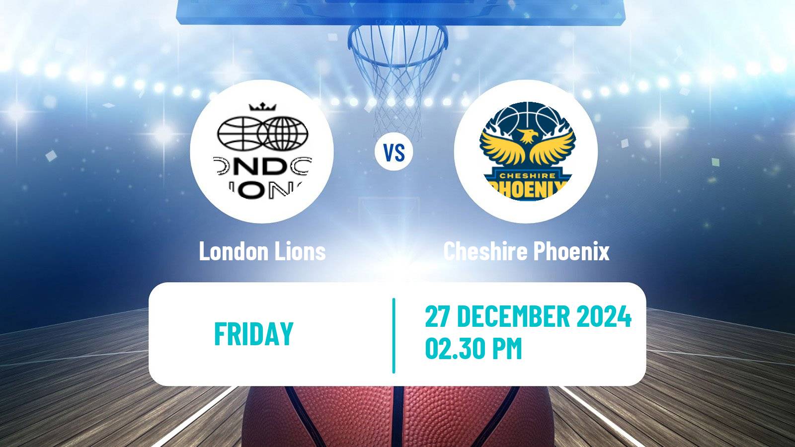 Basketball British Basketball League London Lions - Cheshire Phoenix