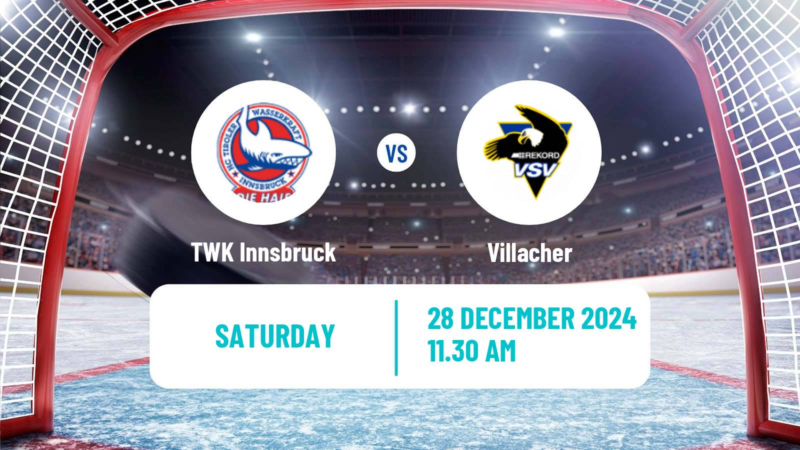 Hockey Austrian Ice Hockey League TWK Innsbruck - Villacher