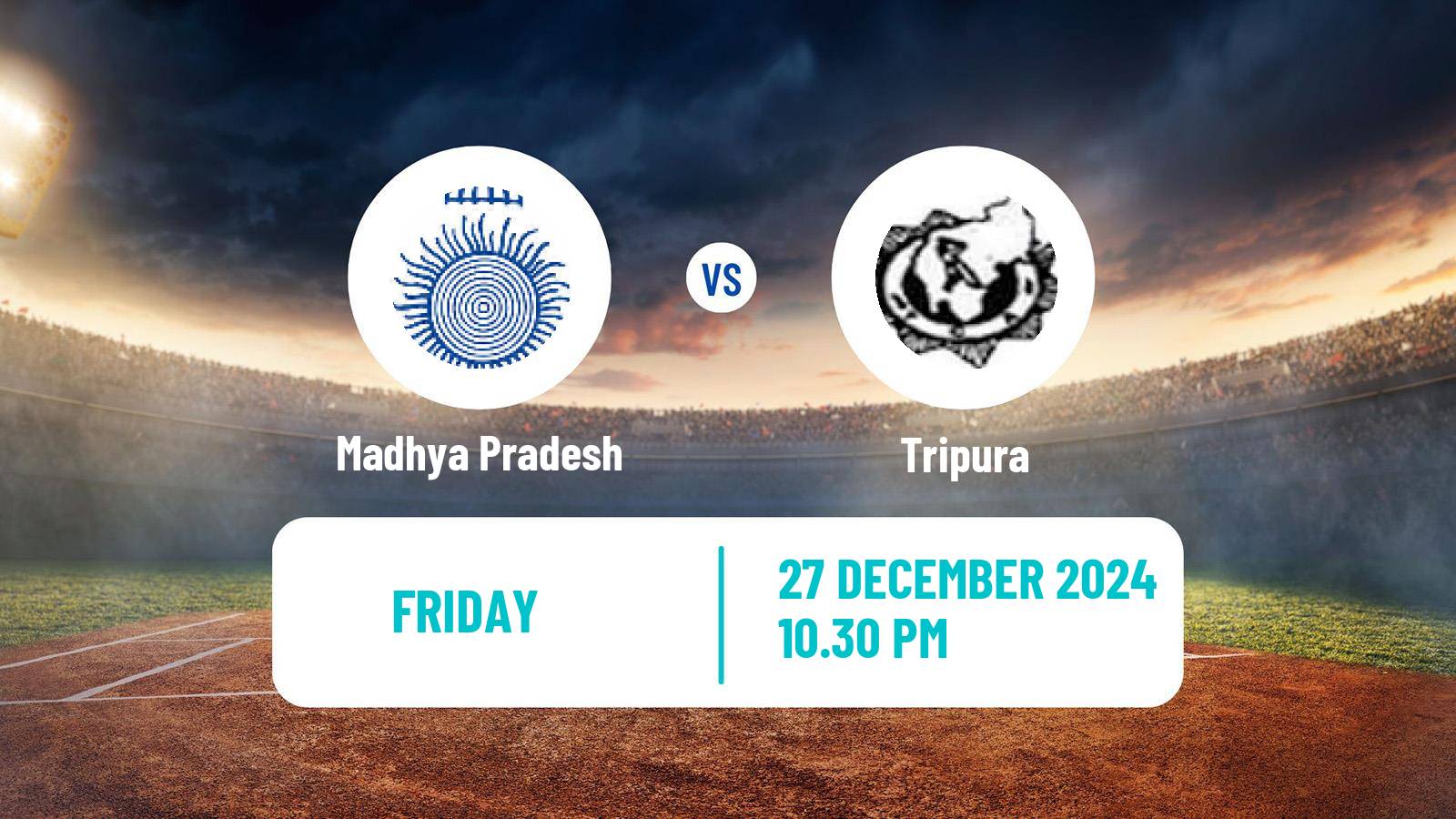 Cricket Vijay Hazare Trophy Madhya Pradesh - Tripura