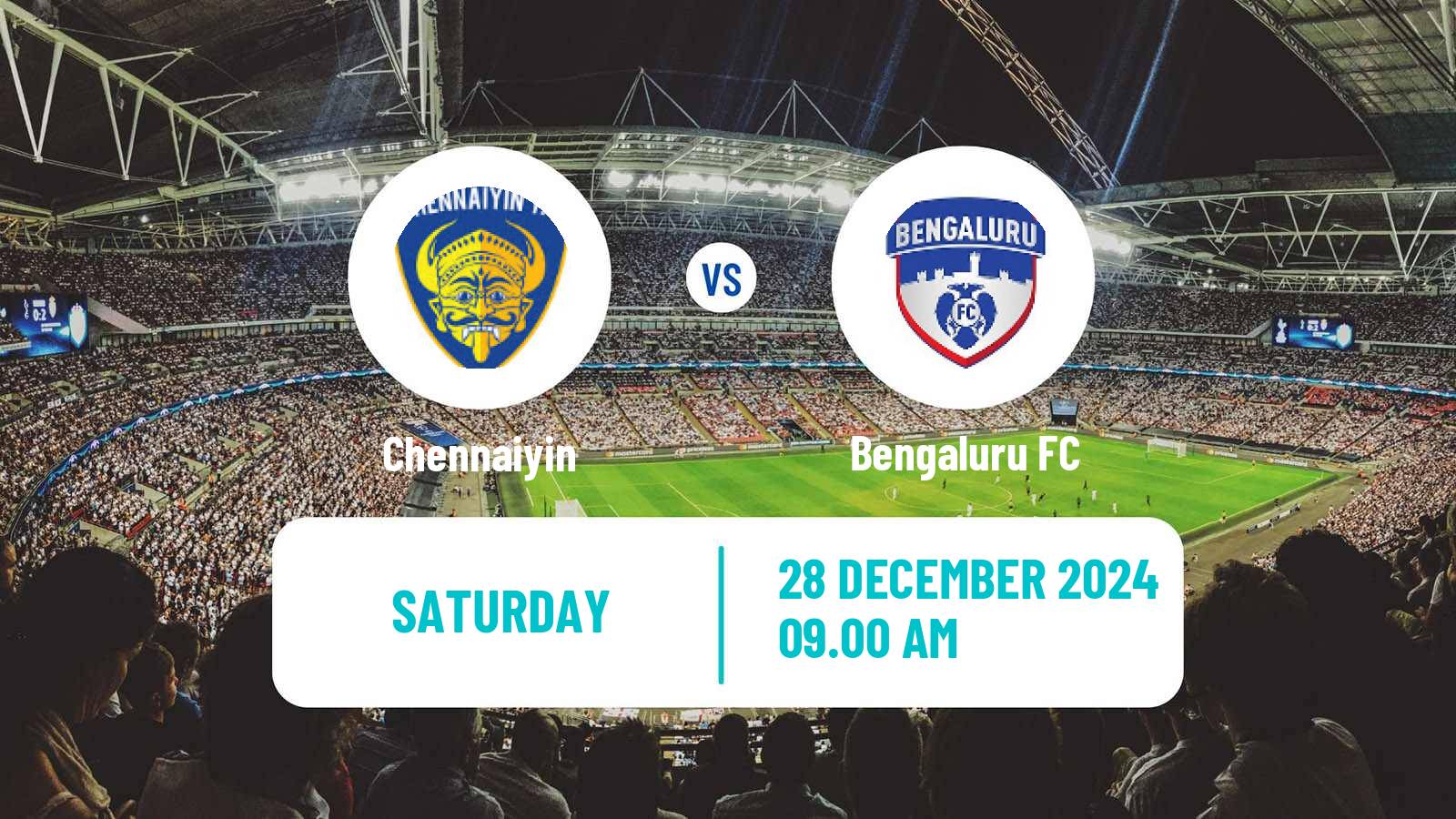 Soccer Indian ISL Chennaiyin - Bengaluru