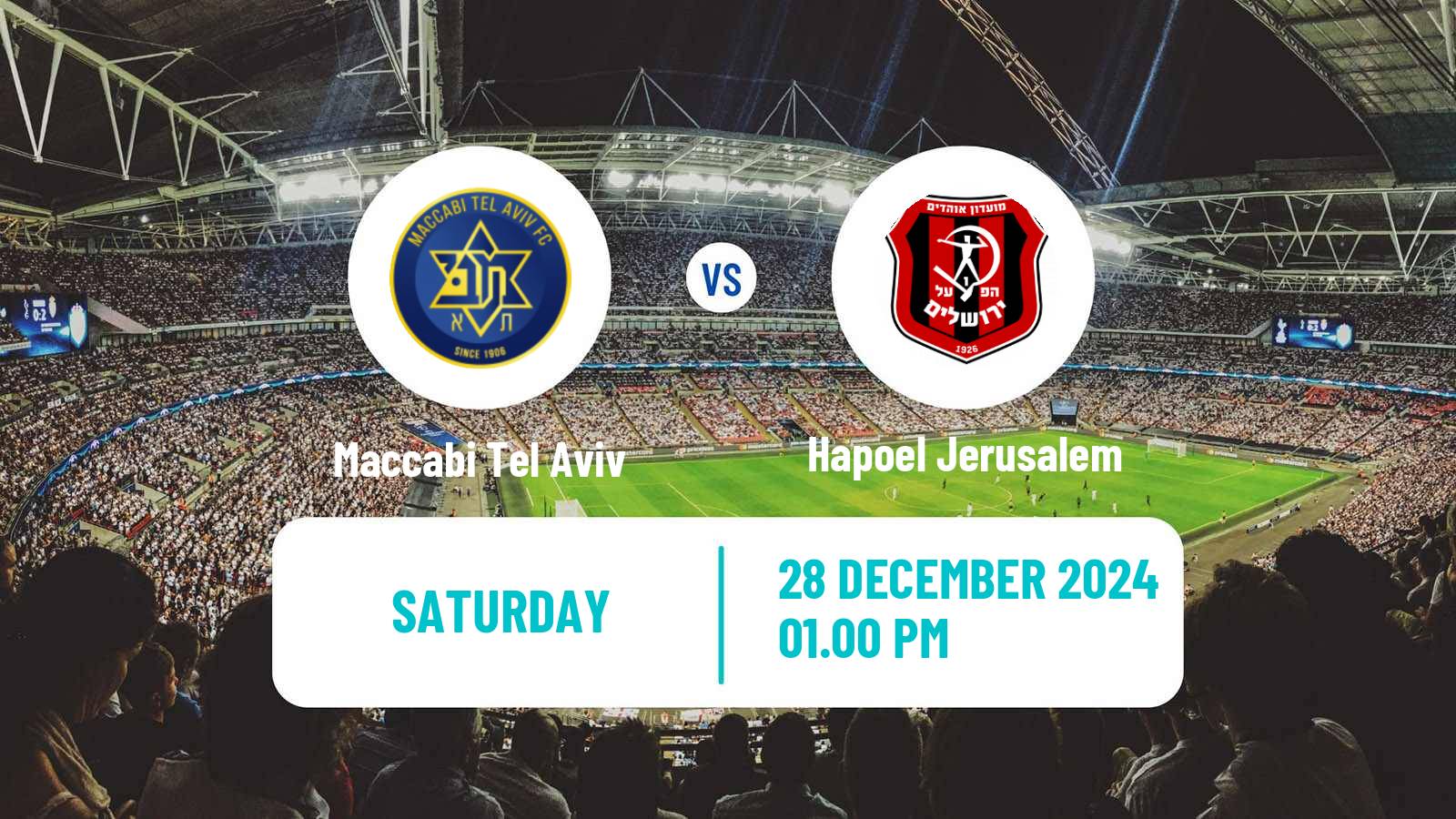 Soccer Israeli State Cup Maccabi Tel Aviv - Hapoel Jerusalem