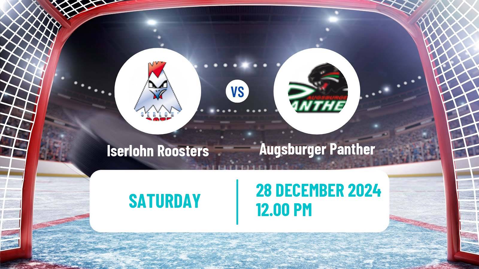 Hockey German Ice Hockey League Iserlohn Roosters - Augsburger Panther