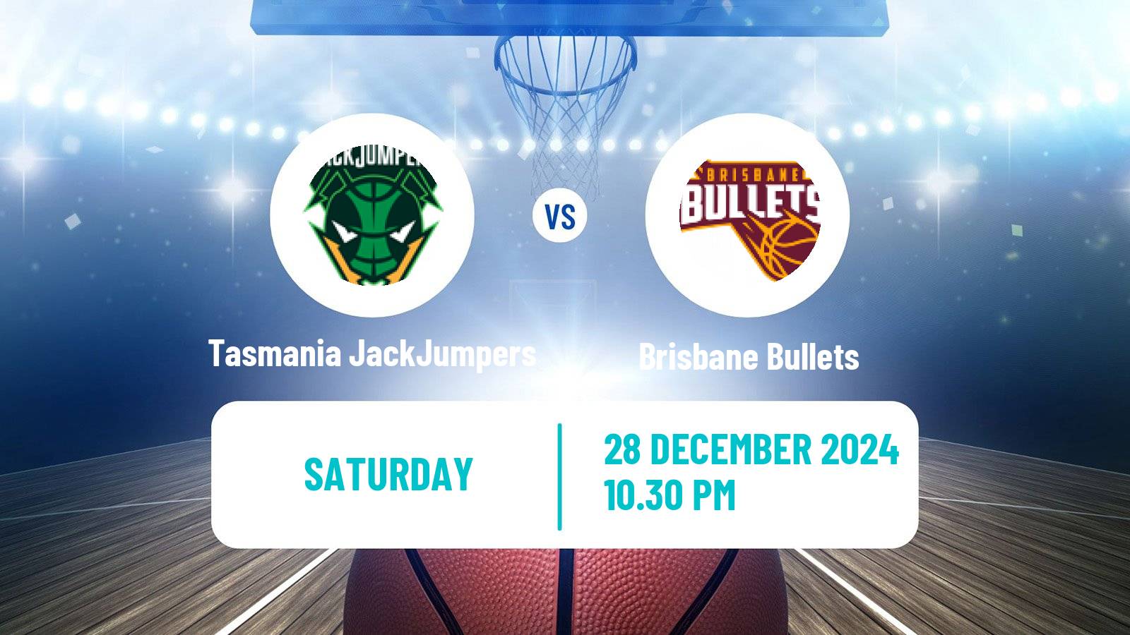 Basketball Australian NBL Tasmania JackJumpers - Brisbane Bullets