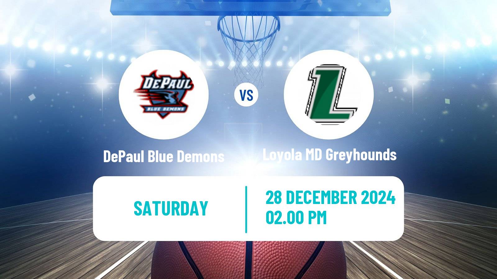 Basketball NCAA College Basketball DePaul Blue Demons - Loyola MD Greyhounds