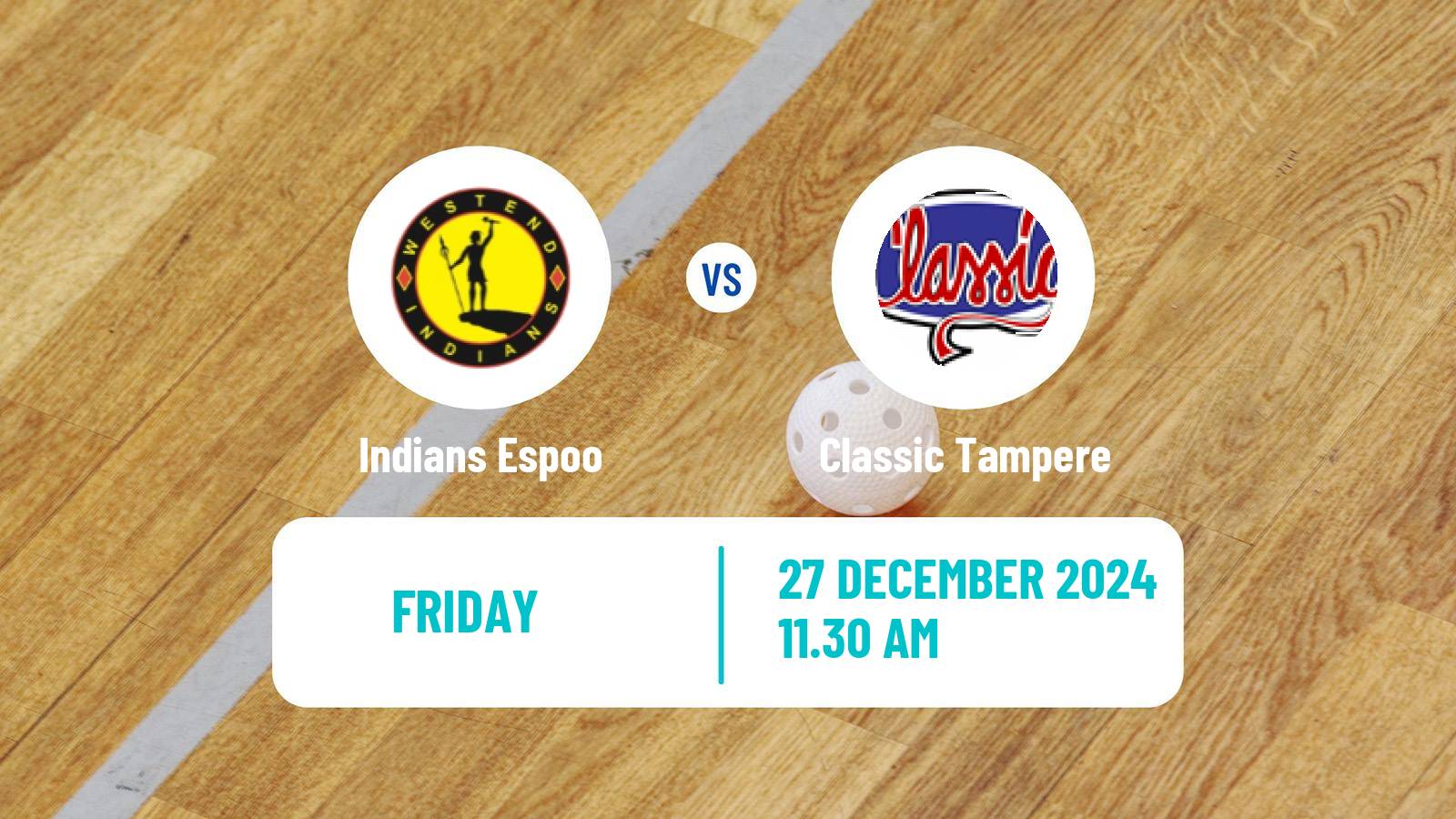 Floorball Finnish F-Liiga Indians Espoo - Classic Tampere