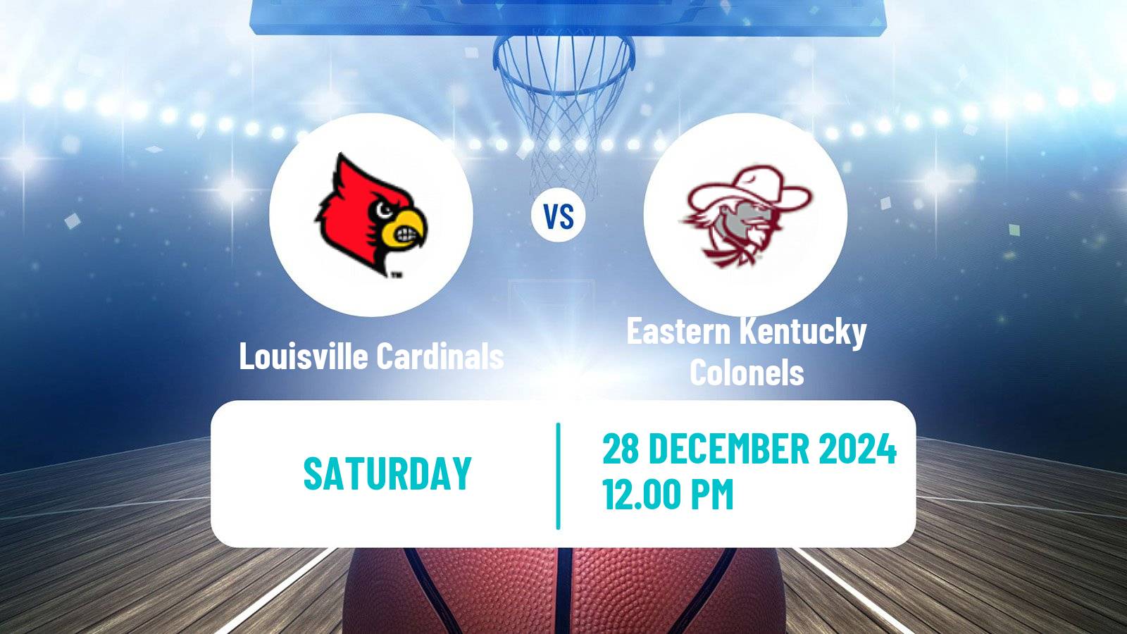 Basketball NCAA College Basketball Louisville Cardinals - Eastern Kentucky Colonels