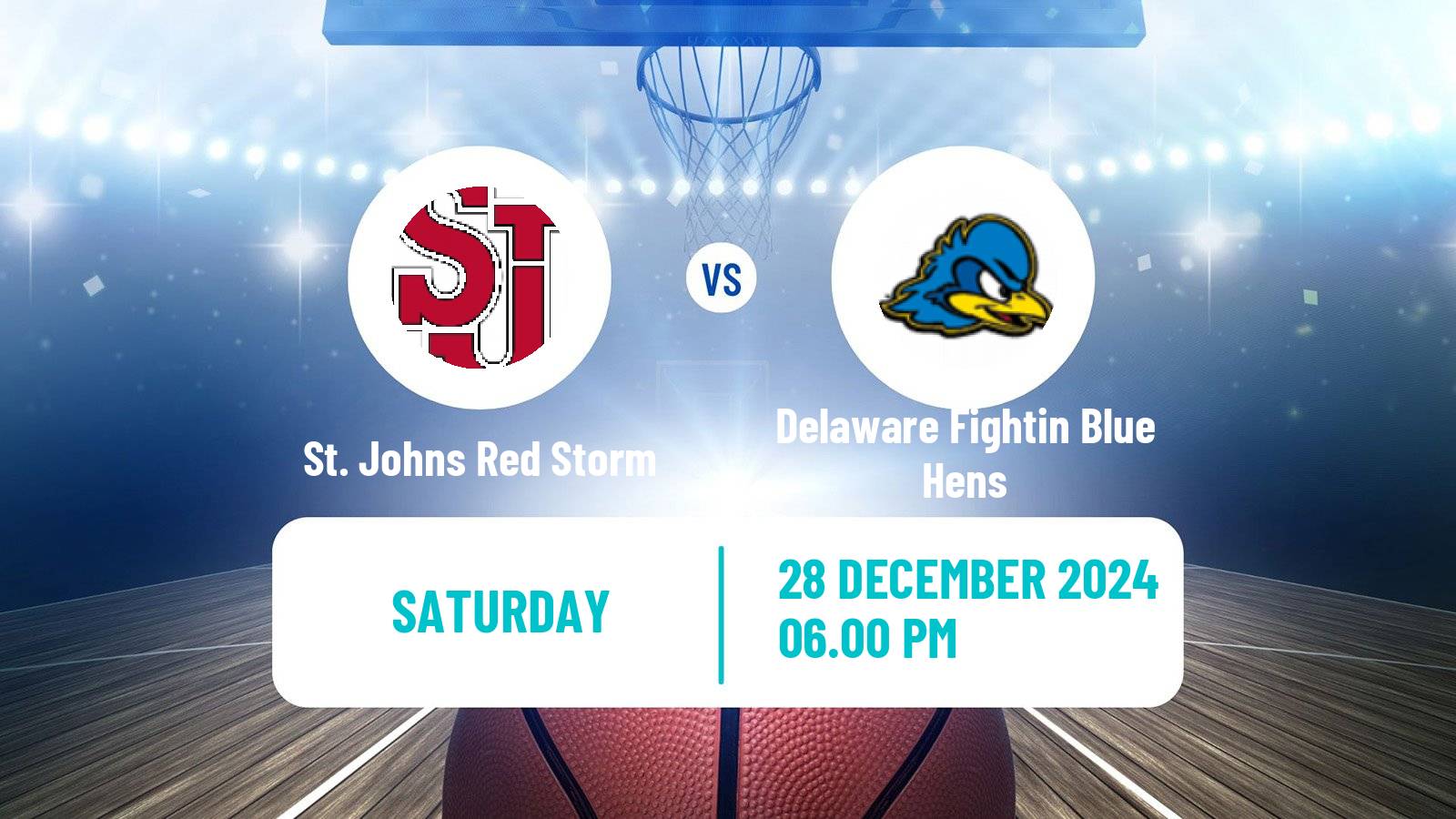 Basketball NCAA College Basketball St. Johns Red Storm - Delaware Fightin Blue Hens