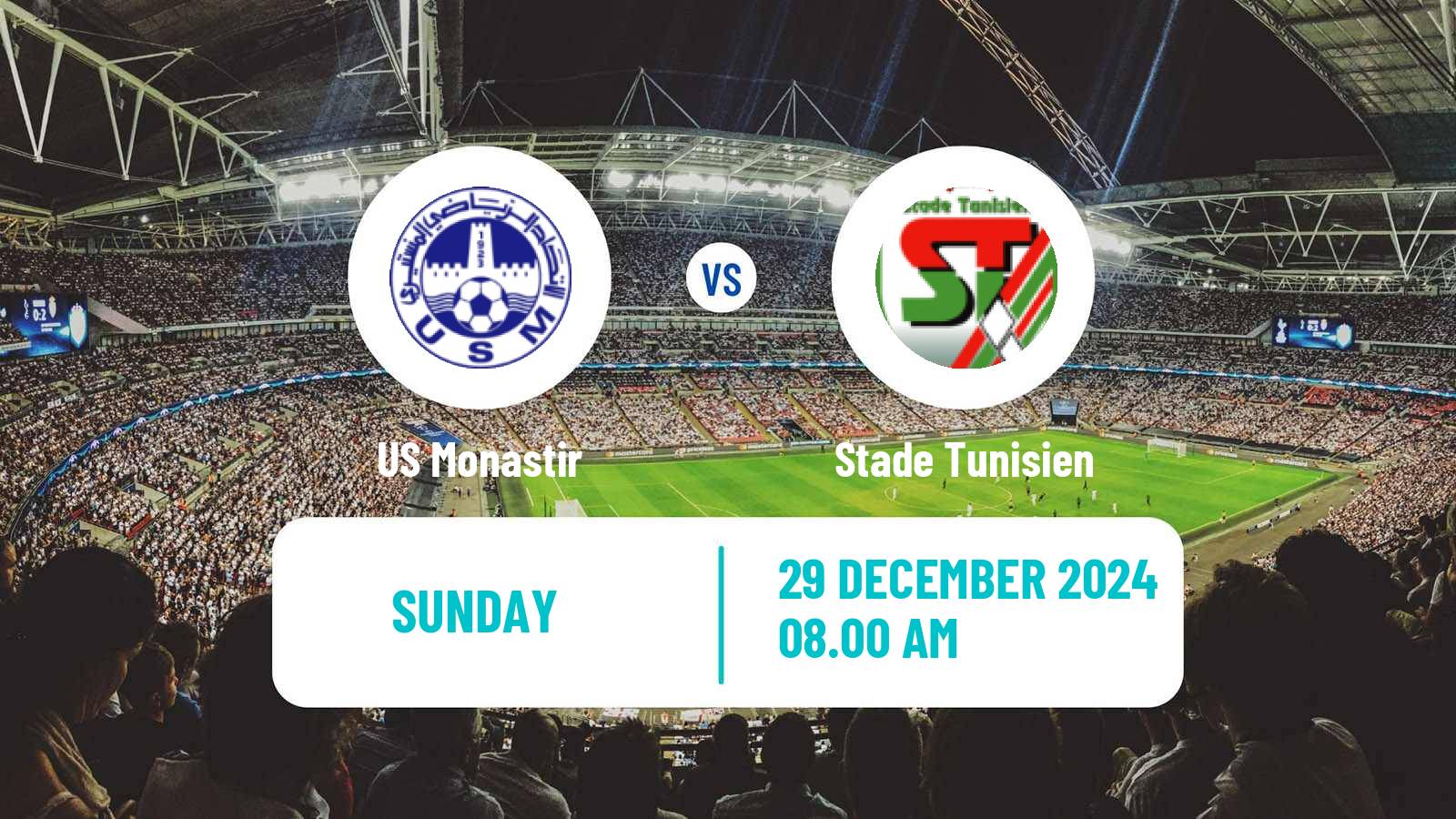 Soccer Tunisian Ligue Professionnelle 1 Monastir - Stade Tunisien