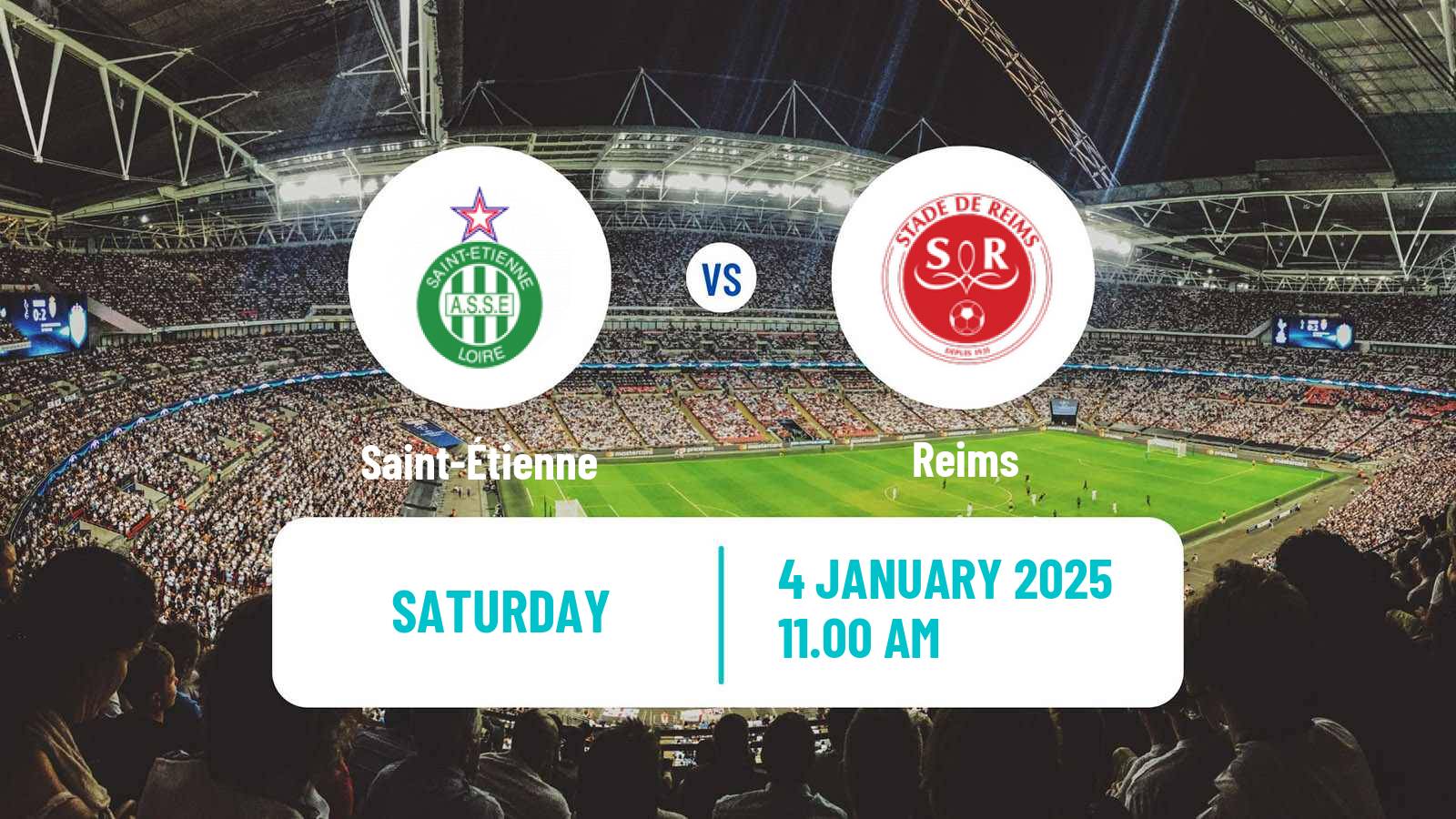 Soccer French Ligue 1 Saint-Étienne - Reims