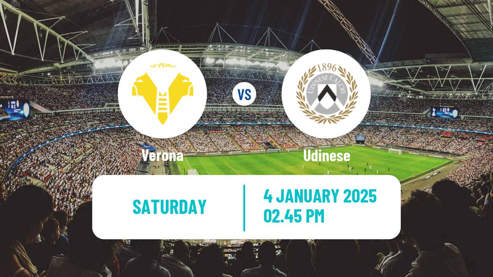 Soccer Italian Serie A Verona - Udinese