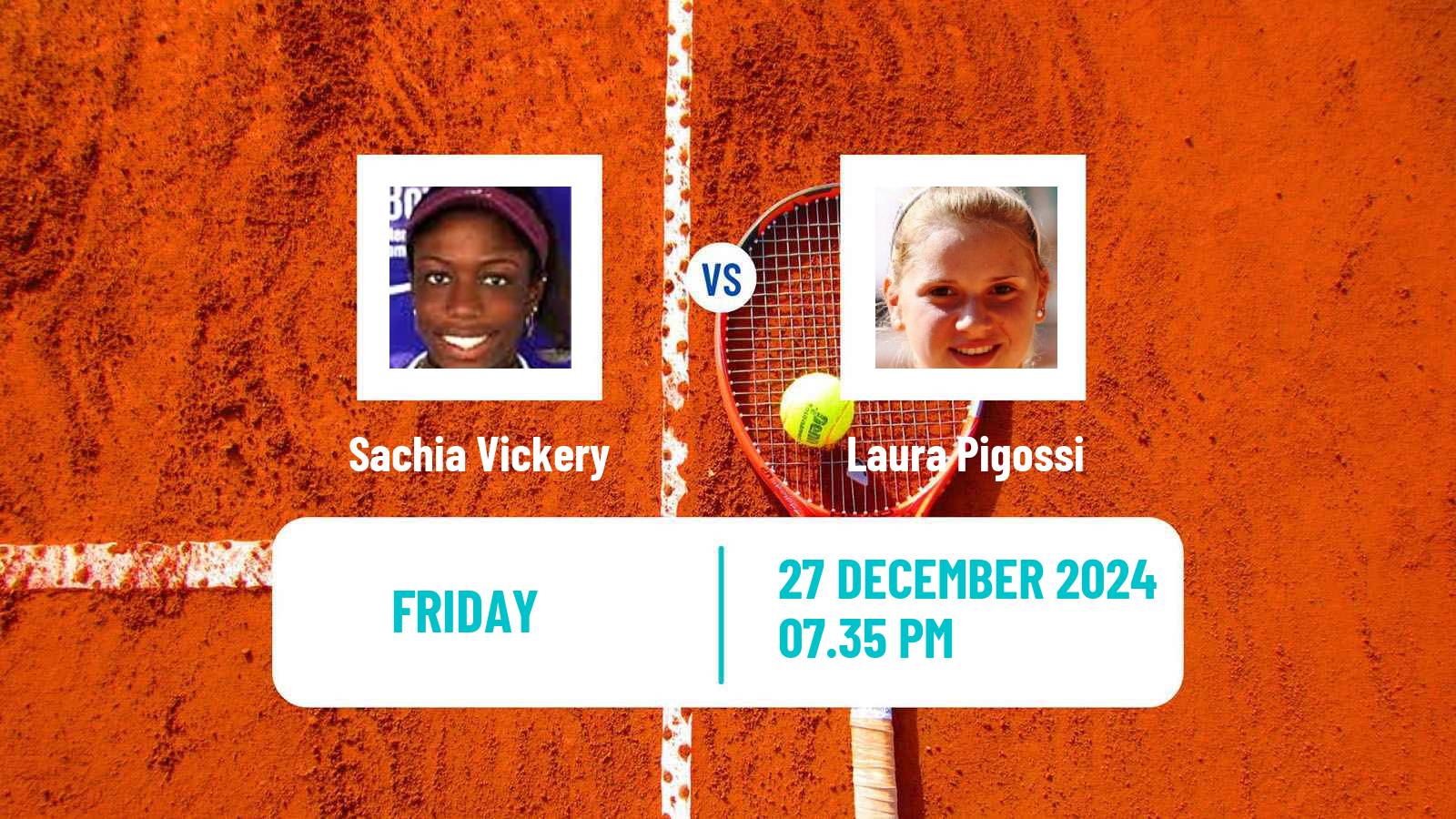 Tennis WTA Auckland Sachia Vickery - Laura Pigossi