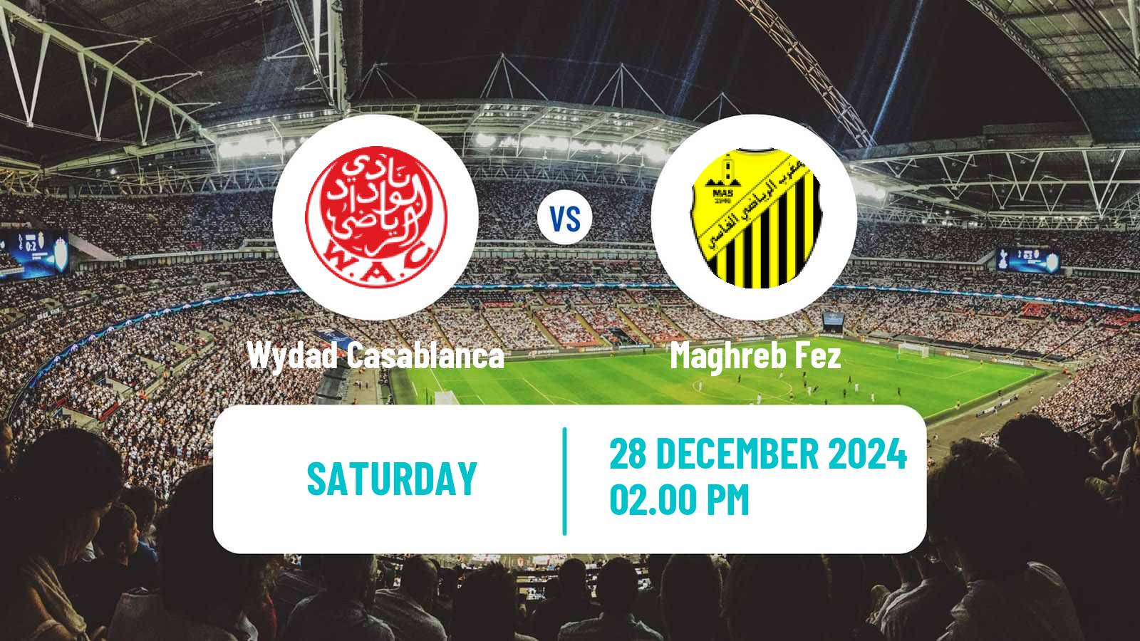 Soccer Moroccan Botola Wydad Casablanca - Maghreb Fez