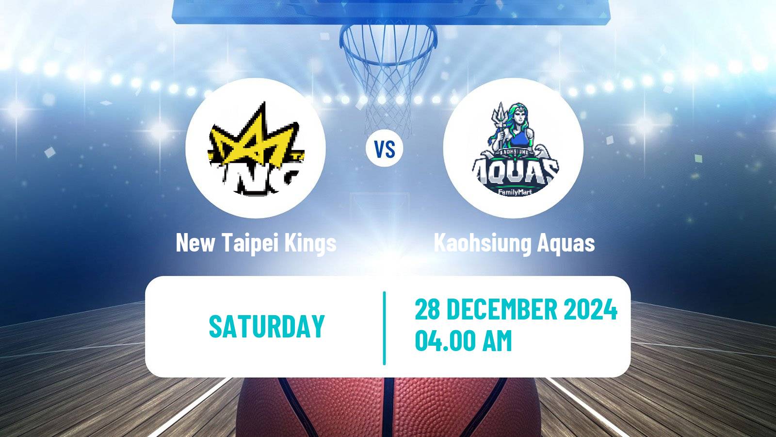 Basketball Taiwan TPBL New Taipei Kings - Kaohsiung Aquas