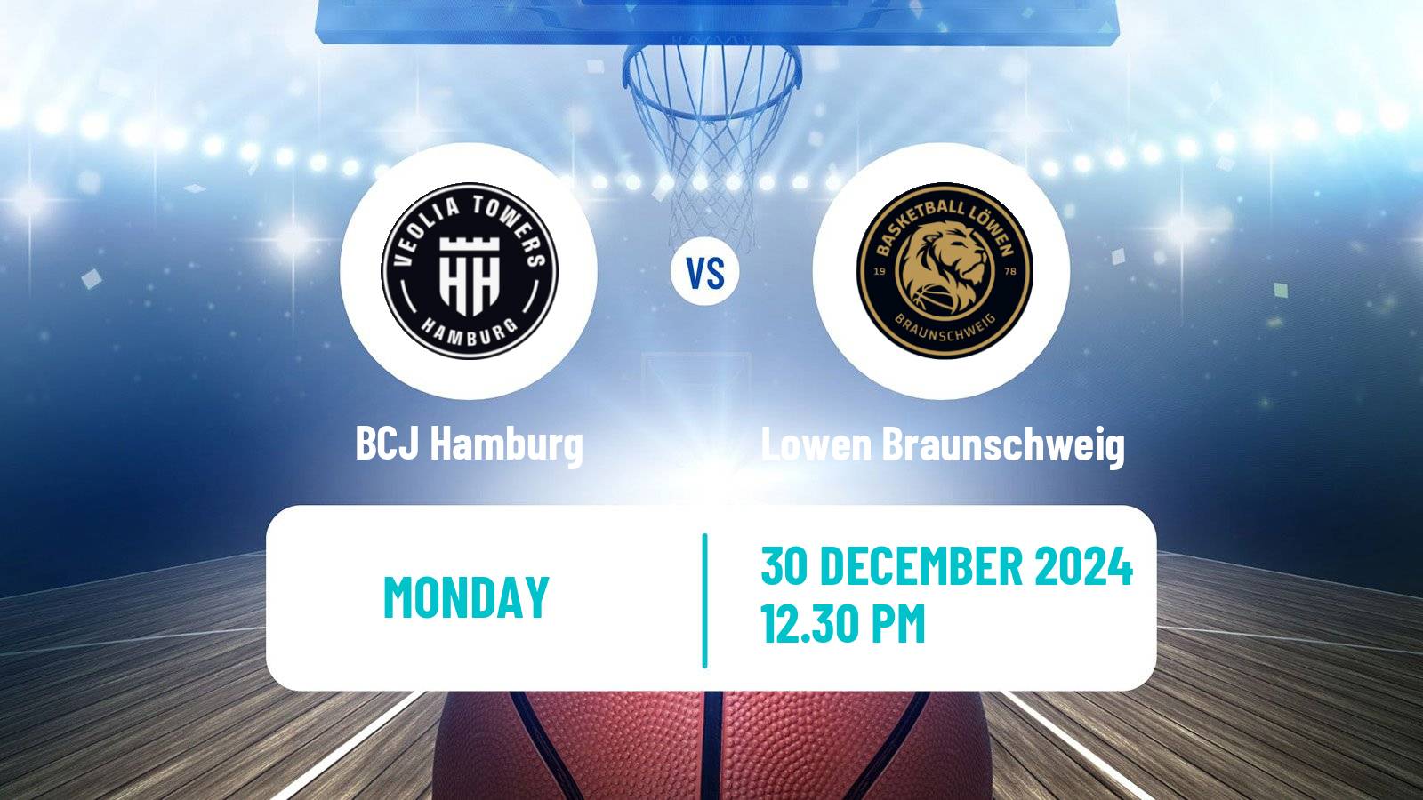 Basketball German BBL BCJ Hamburg - Lowen Braunschweig