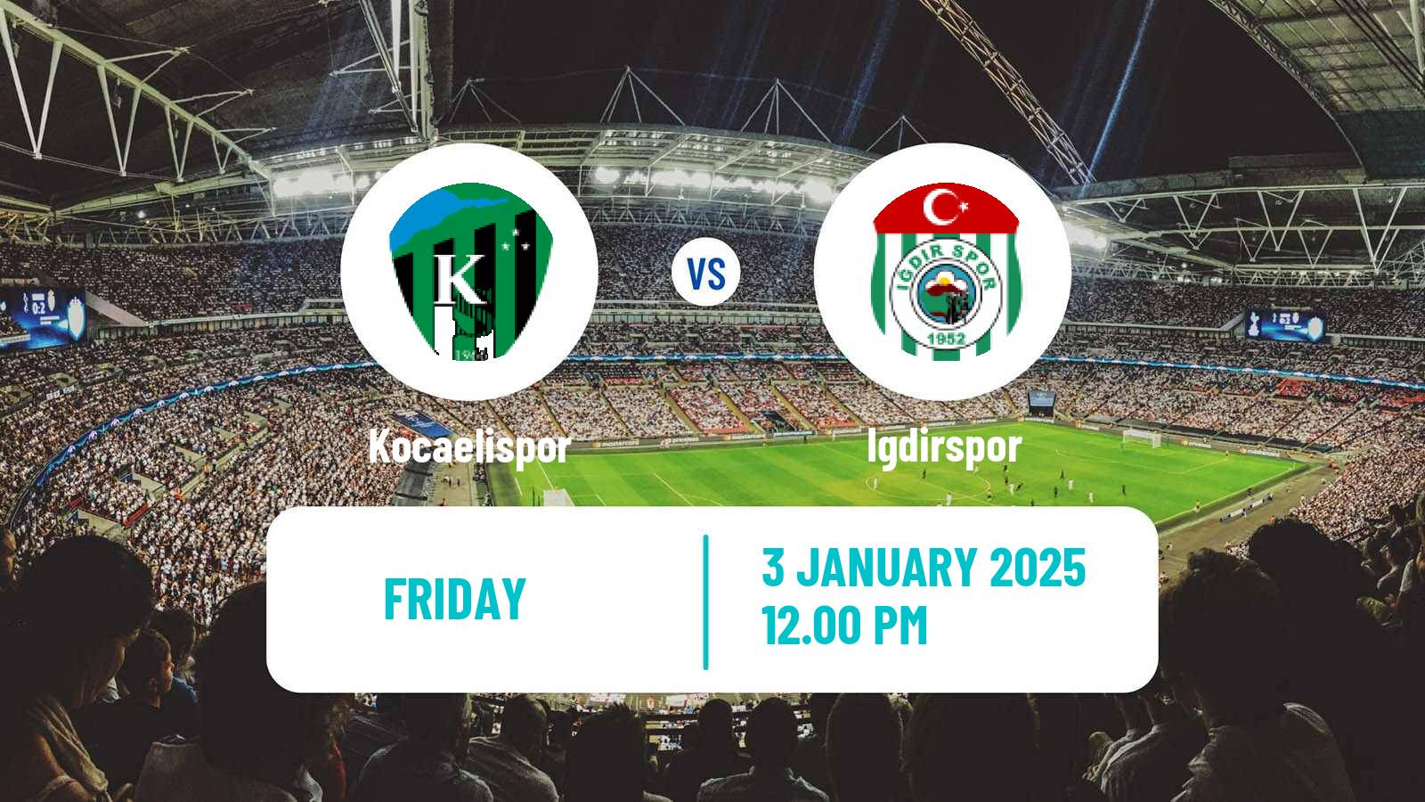 Soccer Turkish First League Kocaelispor - Igdirspor