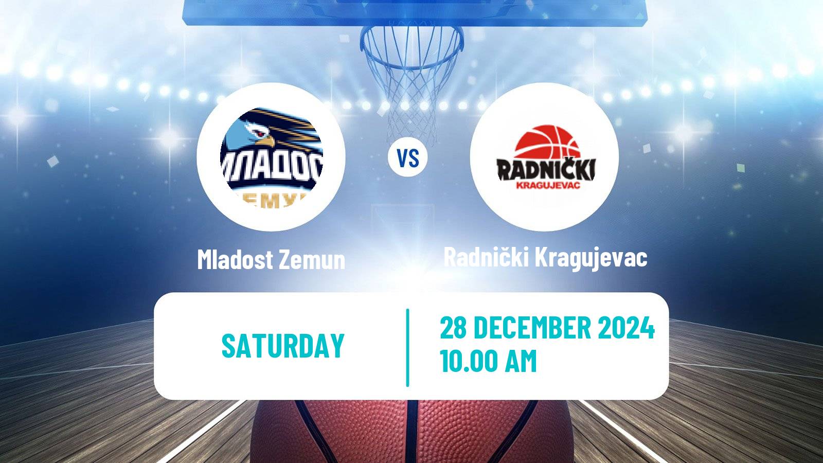 Basketball Serbian First League Basketball Mladost Zemun - Radnički Kragujevac