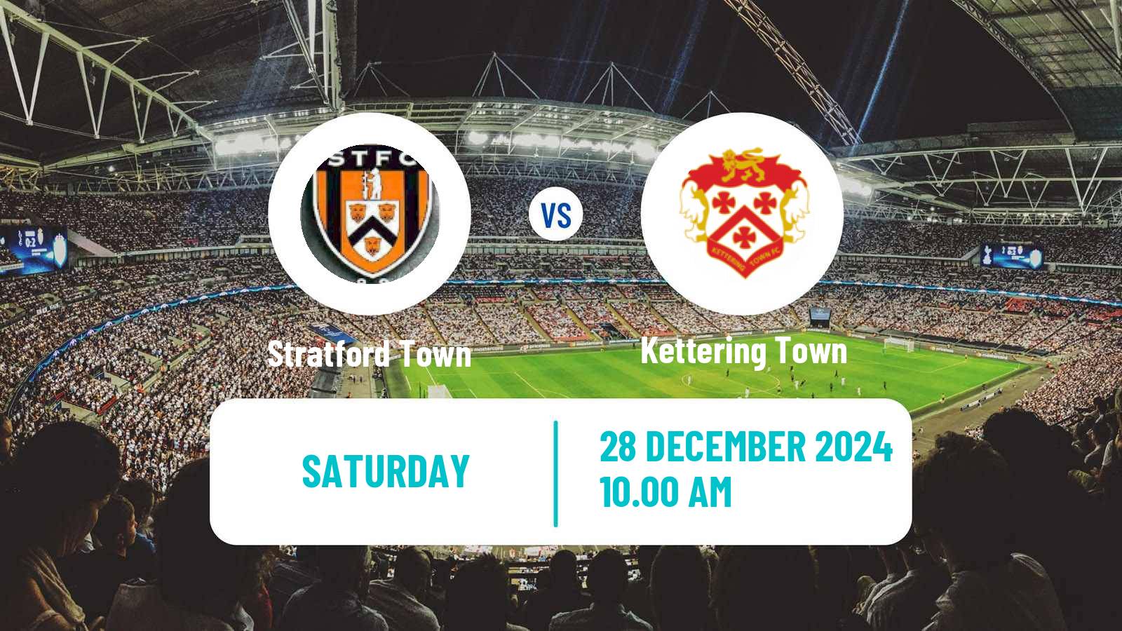 Soccer English Southern League Central Division Stratford Town - Kettering Town